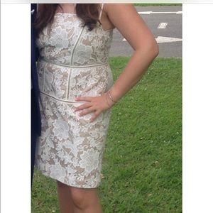 Trina Turk Cream Lace cocktail dress